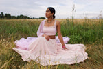Light Rose Pink Traditional Lehenga Choli - Custom Made Indian Bridesmaid Outfits in USA - Sushma Patel