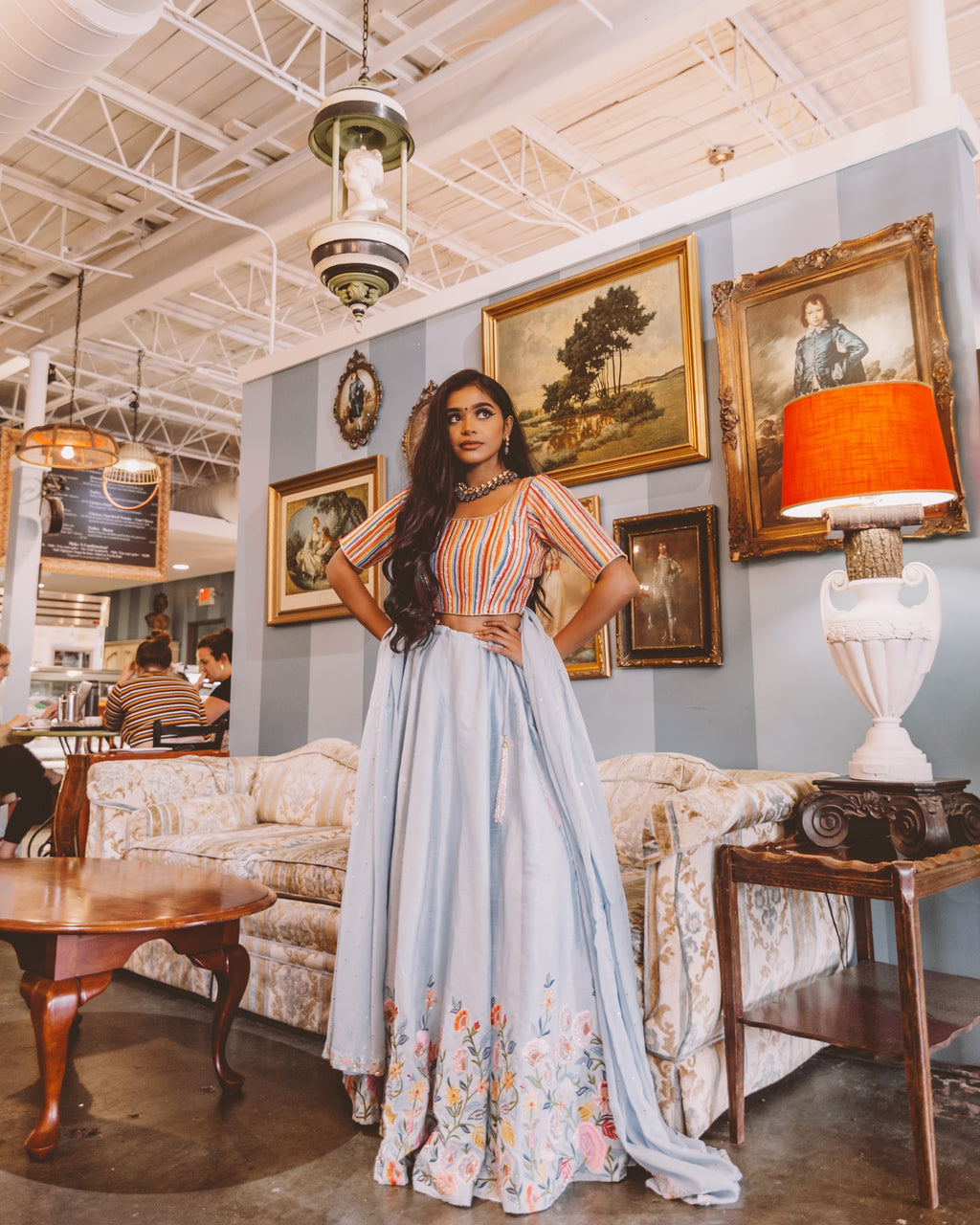 Amazon.com: Indian Designer Collection festival Floral Multi Embroidery  Lehenga skirt & Peplum Top Woman Dress Wedding stylish 3315 (black, s) :  Clothing, Shoes & Jewelry