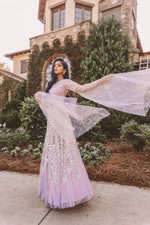 Custom Made Lilac Purple Bridal Wedding Sangeet Lehenga - Sushma Patel