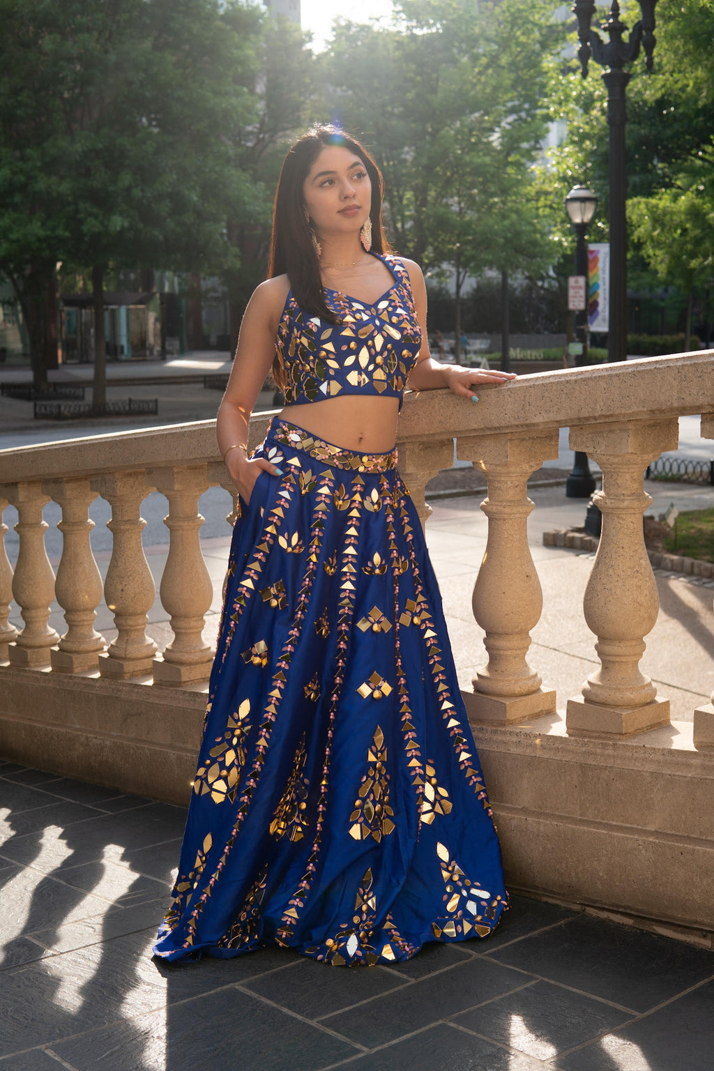 Buy Women's 2 In 1 Bollywood Style Printed Silk Designer Lehenga Choli  Anarkali Gown For Custom Made Indian Dress 7609 Suitable Bust size : 38 to  42 (in inches) Online at desertcartINDIA